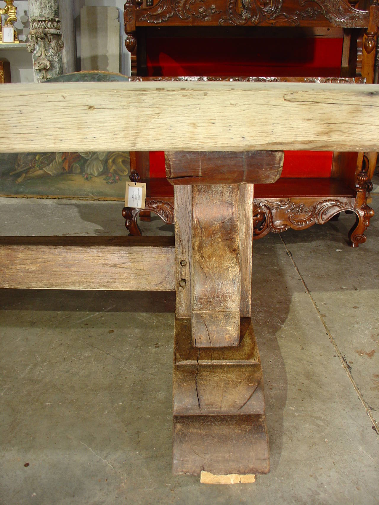 massive oak table