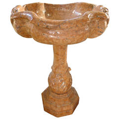 Antique Verona Marble Baptismal from Italy