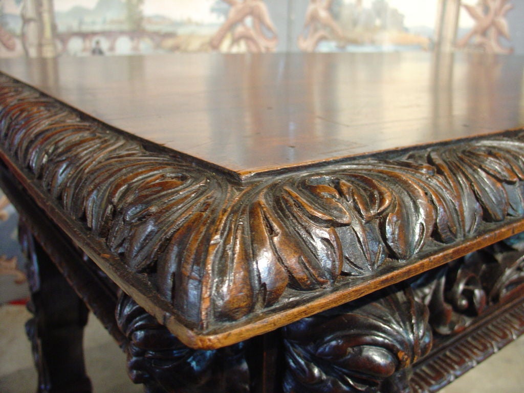 Antique Catalan Style Desk with Crossed Iron Stretchers