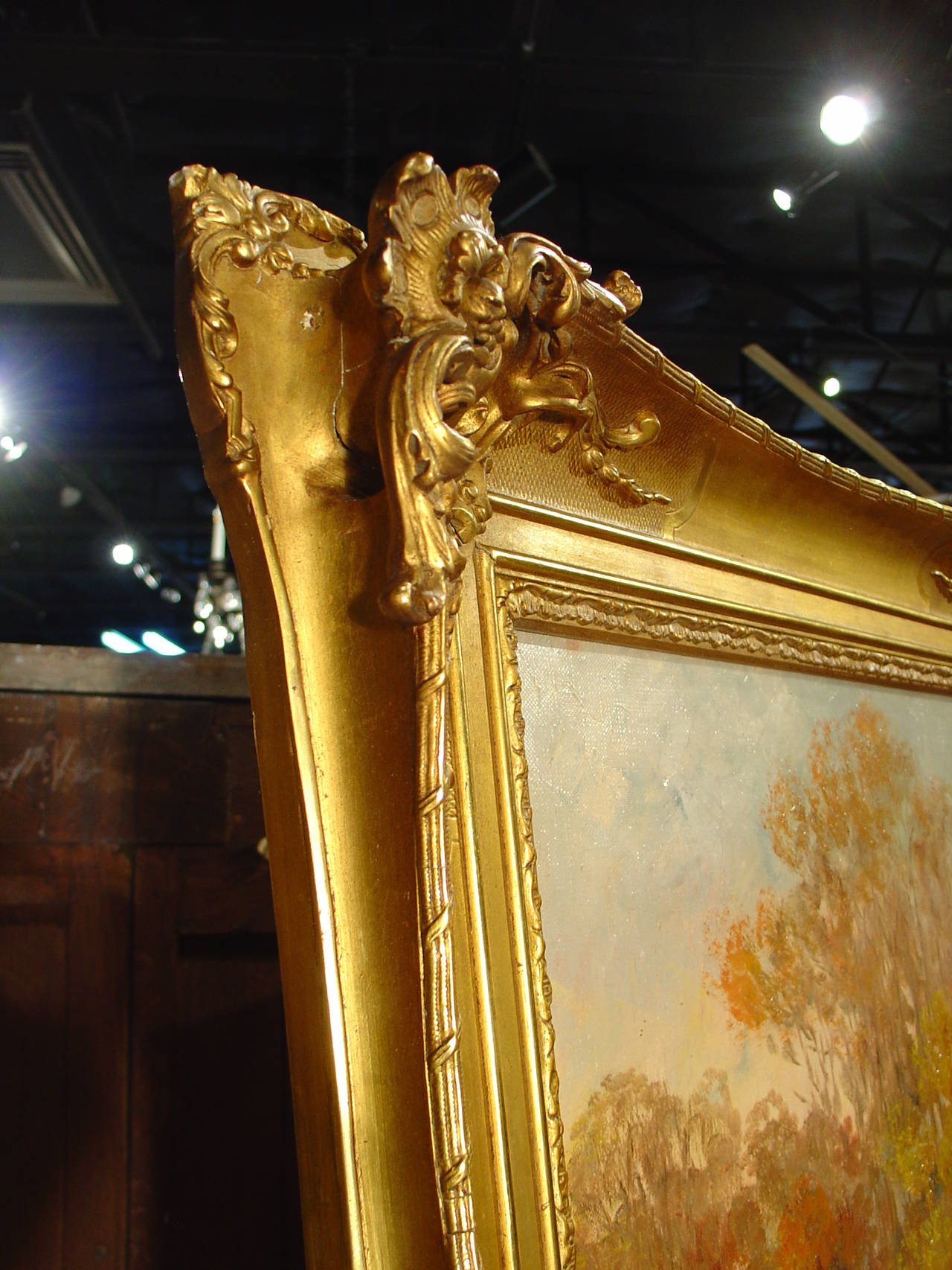 Antique Hunting Dog Painting by Maurice Etienne Dantan For Sale at 1stdibs