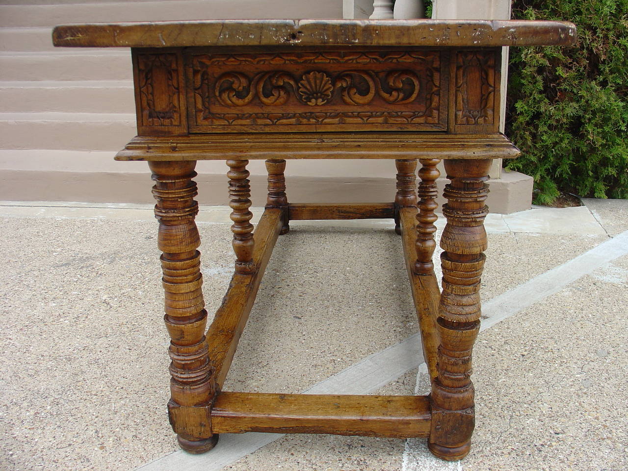 Antique Spanish Walnut Wood Table from the 1600’s 4