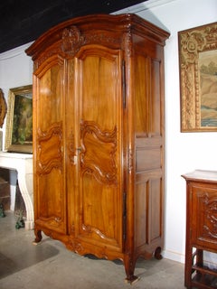 Antique 18th Century Walnut Wood Armoire from the Rhone Valley