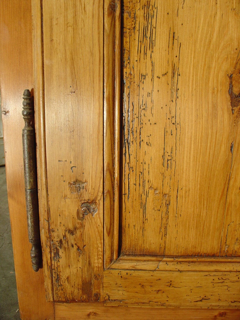 Pair of Small, Framed French Cabinet Doors, Late 1800's 3