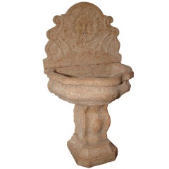 Antique Marble Wall Fountain from France, Circa 1850