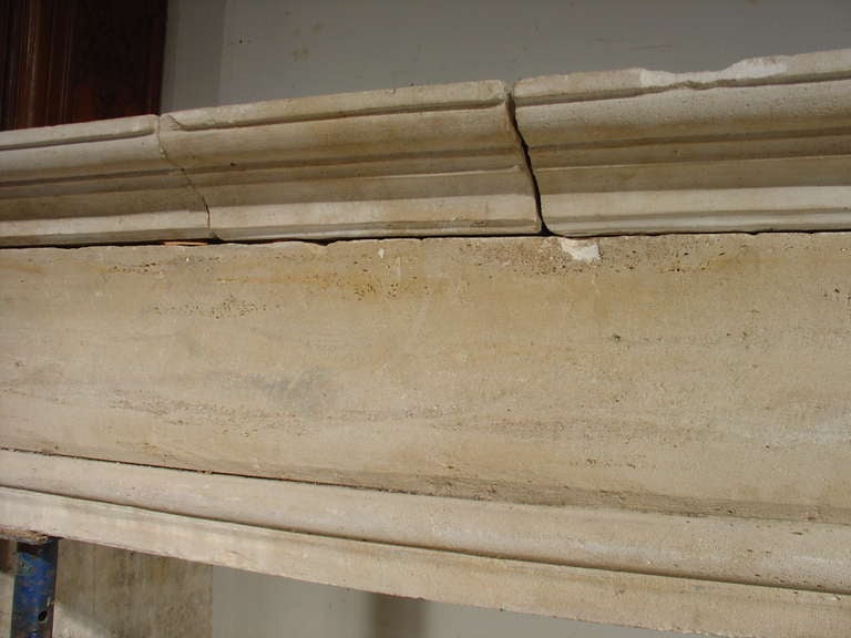 Period Louis XIII Stone Mantel from Northern Burgundy/Upper Loire