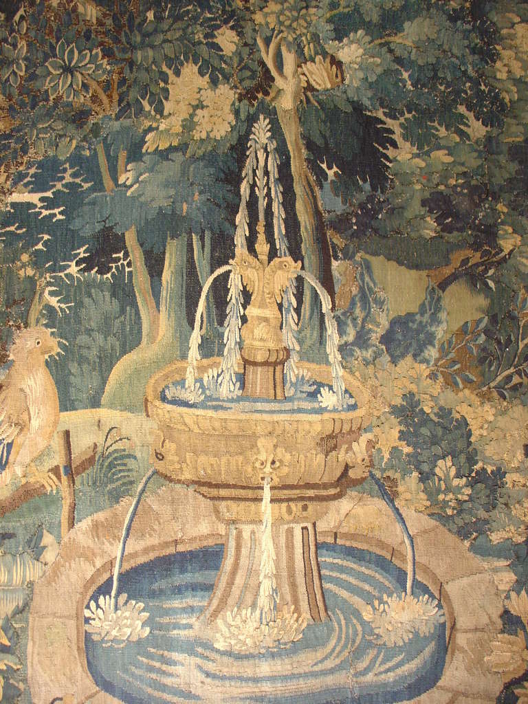 French 18th Century 'Fountain' Tapestry from France