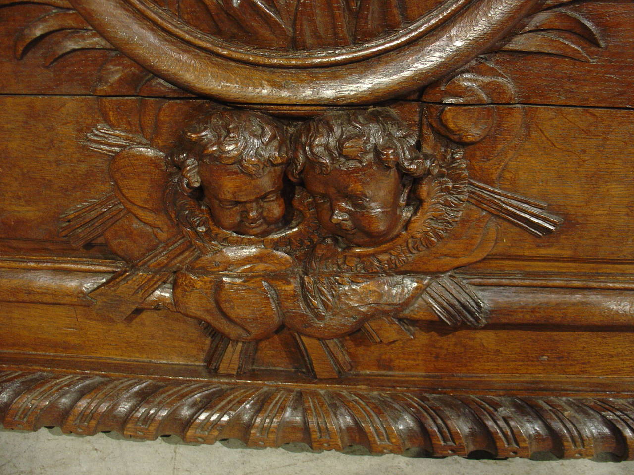 augustine carved large cabinet