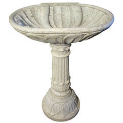 Used Marble Pedestal Sink from France, Circa 1900
