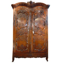 Signed Antique Rennaise Cherrywood Armoire