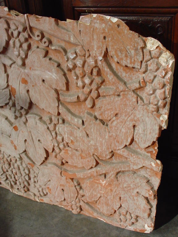 Antique Stucco Wine Plaque from Italy-1920’s