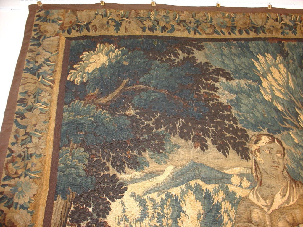 Antique Tapestry From Flanders-First Half 18th Century 5