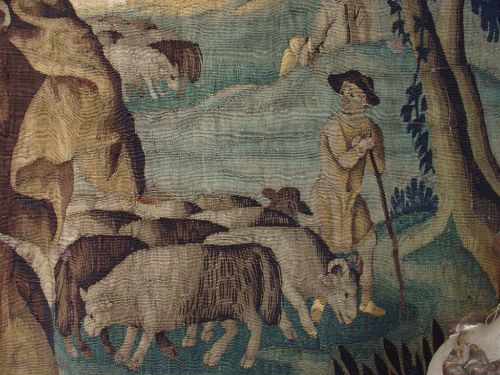 Belgian Antique Tapestry From Flanders-First Half 18th Century