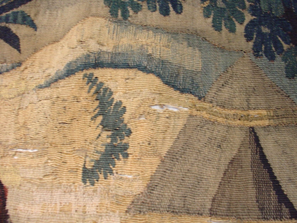 18th Century and Earlier Antique Tapestry From Flanders-First Half 18th Century