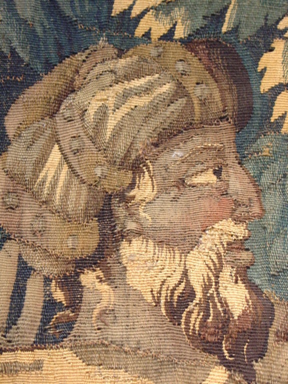 Linen Antique Tapestry From Flanders-First Half 18th Century