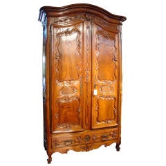 Period Regence Walnut Wood Armoire from the Early 18th Century