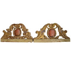 Pair of 18th C. French Giltwood  Architecturals