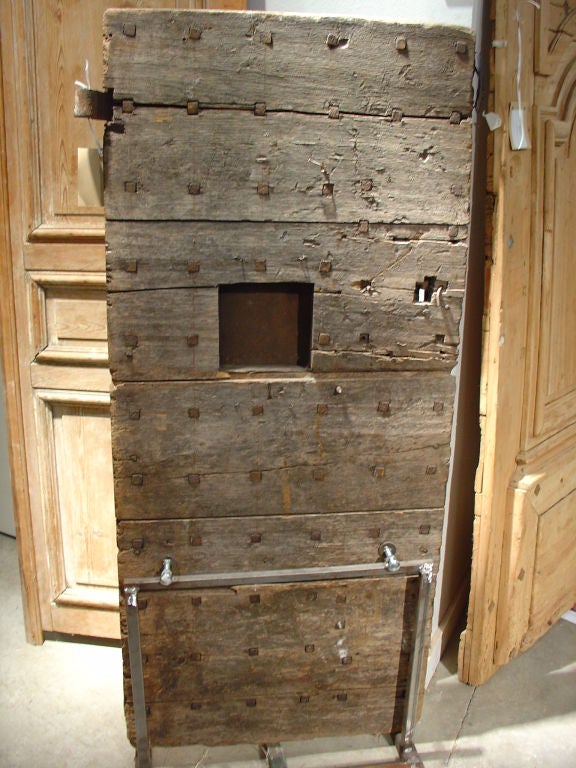 Antique Jail Door from France 1