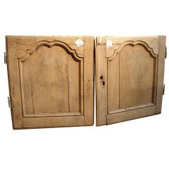 Pair of Antique Oak Buffet Doors-19th Century France