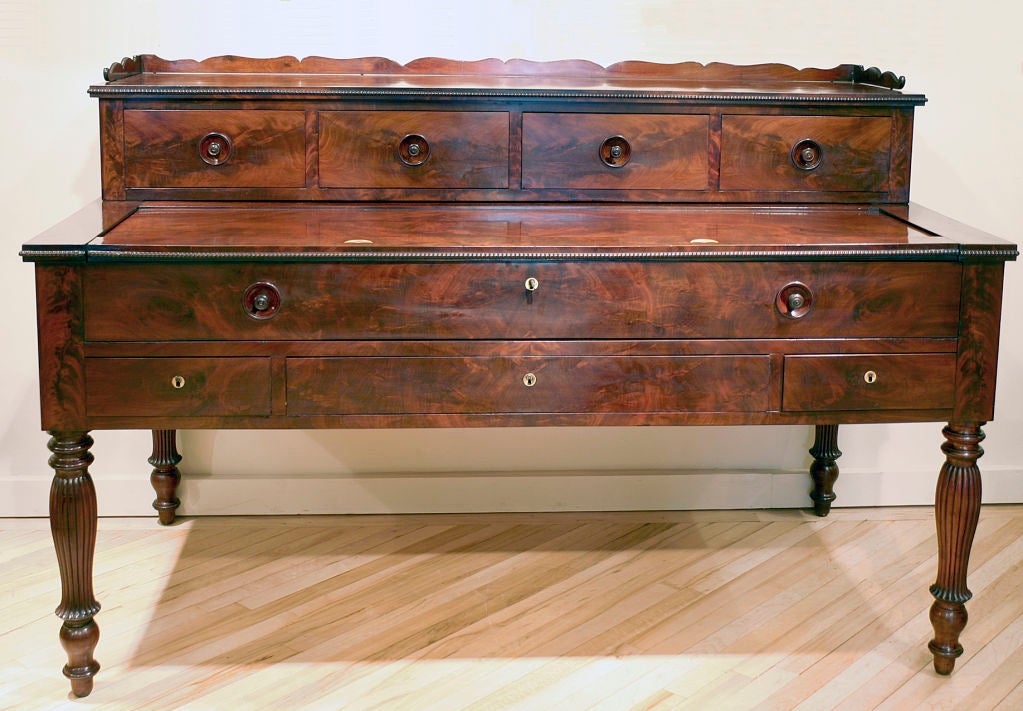 Large Early 19th Century Mahogany Desk