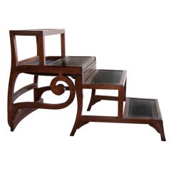 English Mahogany Step Chair C. 1830