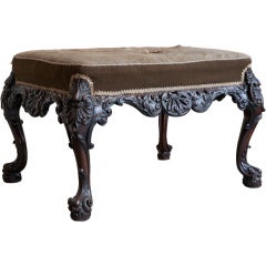 Irish George II Walnut Stool C. 1730