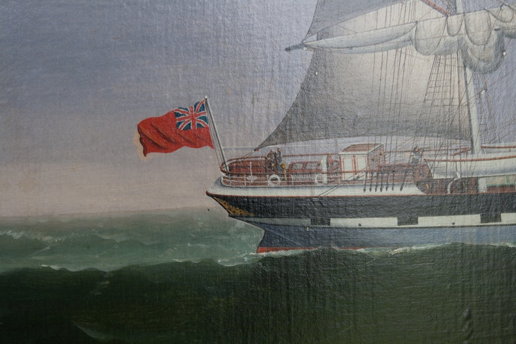 Indian The Coolie Ship Avon under Full Sail. Lai Fong 1890-1910