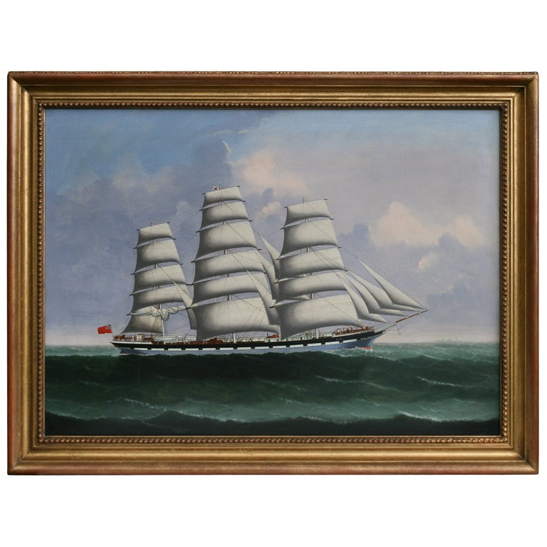 The Coolie Ship Avon under Full Sail. Lai Fong 1890-1910