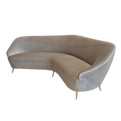 Italian Curved Sofa