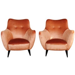 Pair of Armchairs by Giulia Veronesi for I.S.A.
