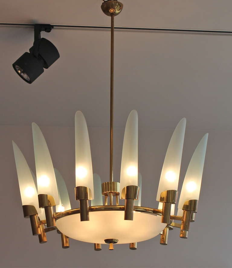 Chandelier by Arredoluce In Excellent Condition In London, GB
