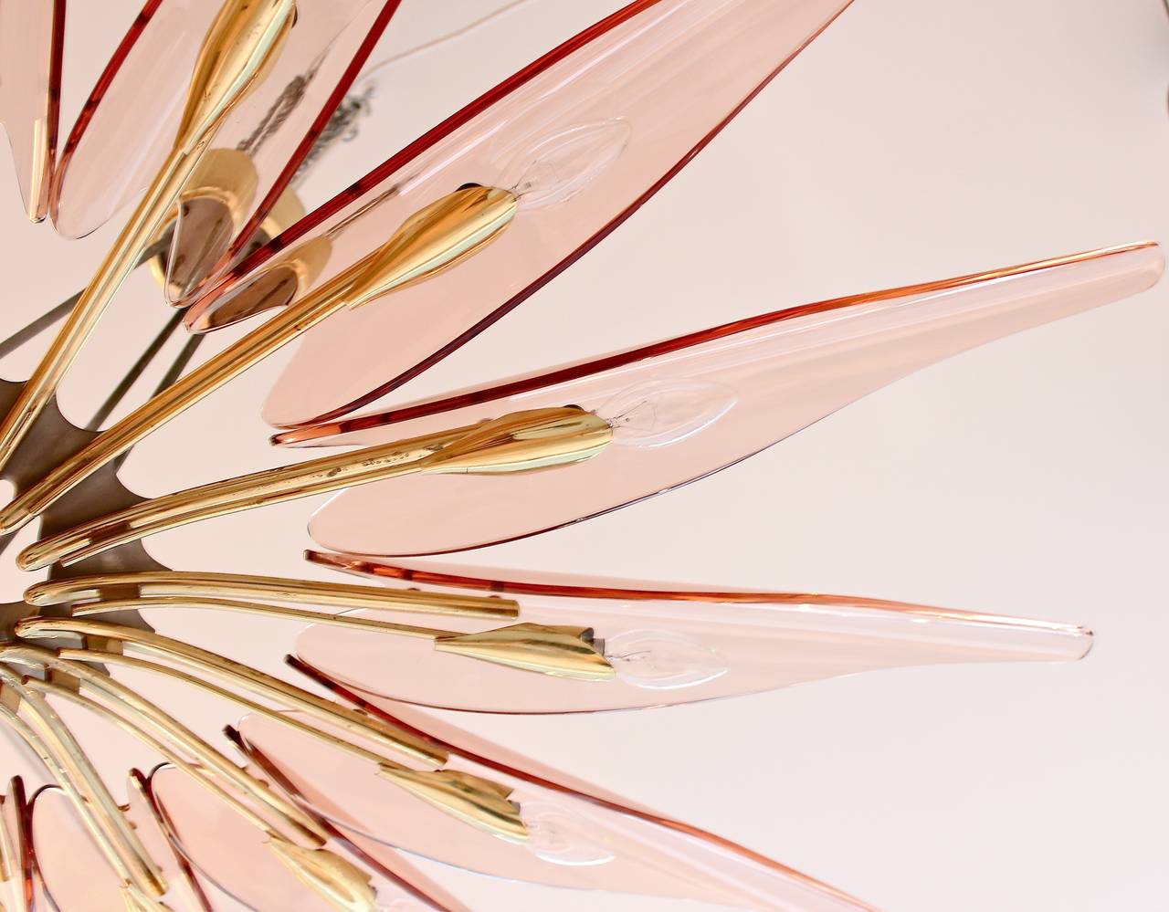 Mid-20th Century Dahlia Chandelier by Max Ingrand for Fontana Arte