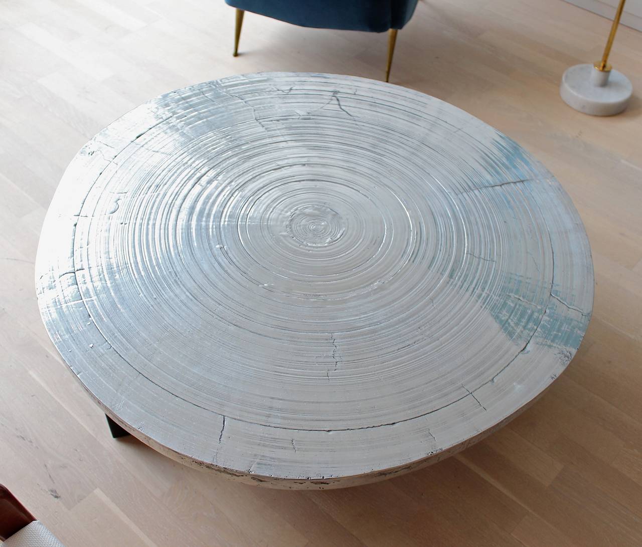 Belgian Rare Aluminium Table by Ado Chale