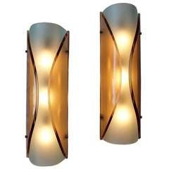 Pair of Wall Lights by Fontana Arte