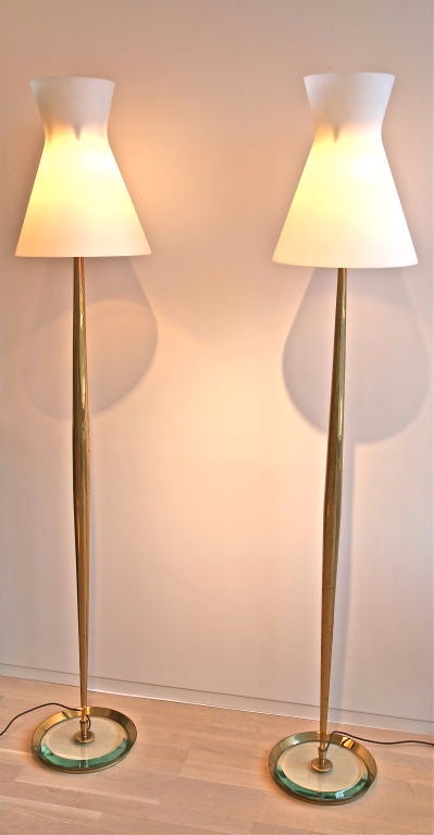 Pair of Standing Lamps by Max Ingrand/Fontana Arte 1