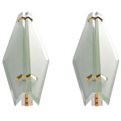 Pair of Wall Lights by Max Ingrand for Fontana Arte