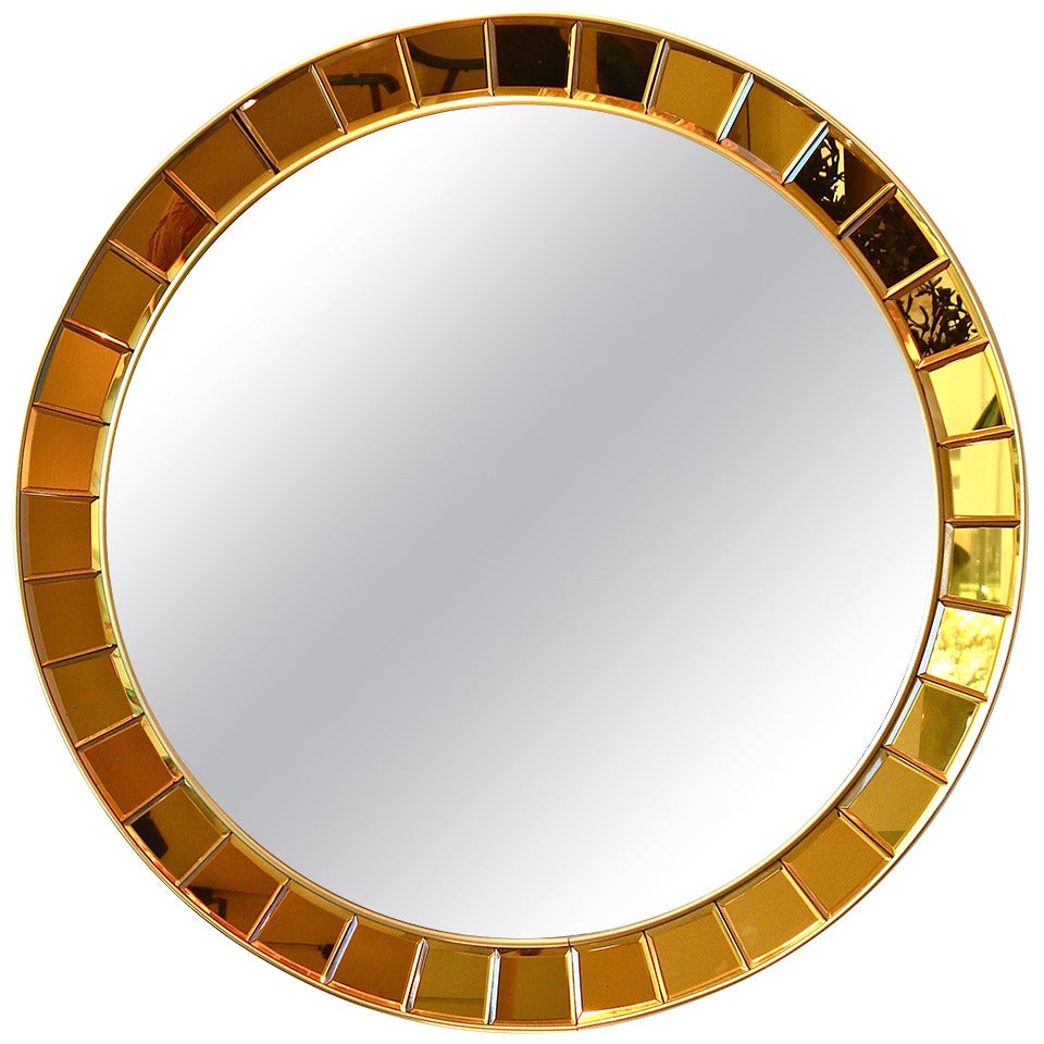Circular Mirror by Cristal Arte