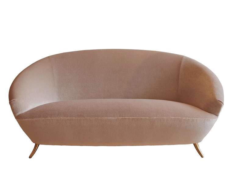 Italian Curved Sofa 1