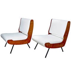 Pair of Chairs by Gianfranco Frattini