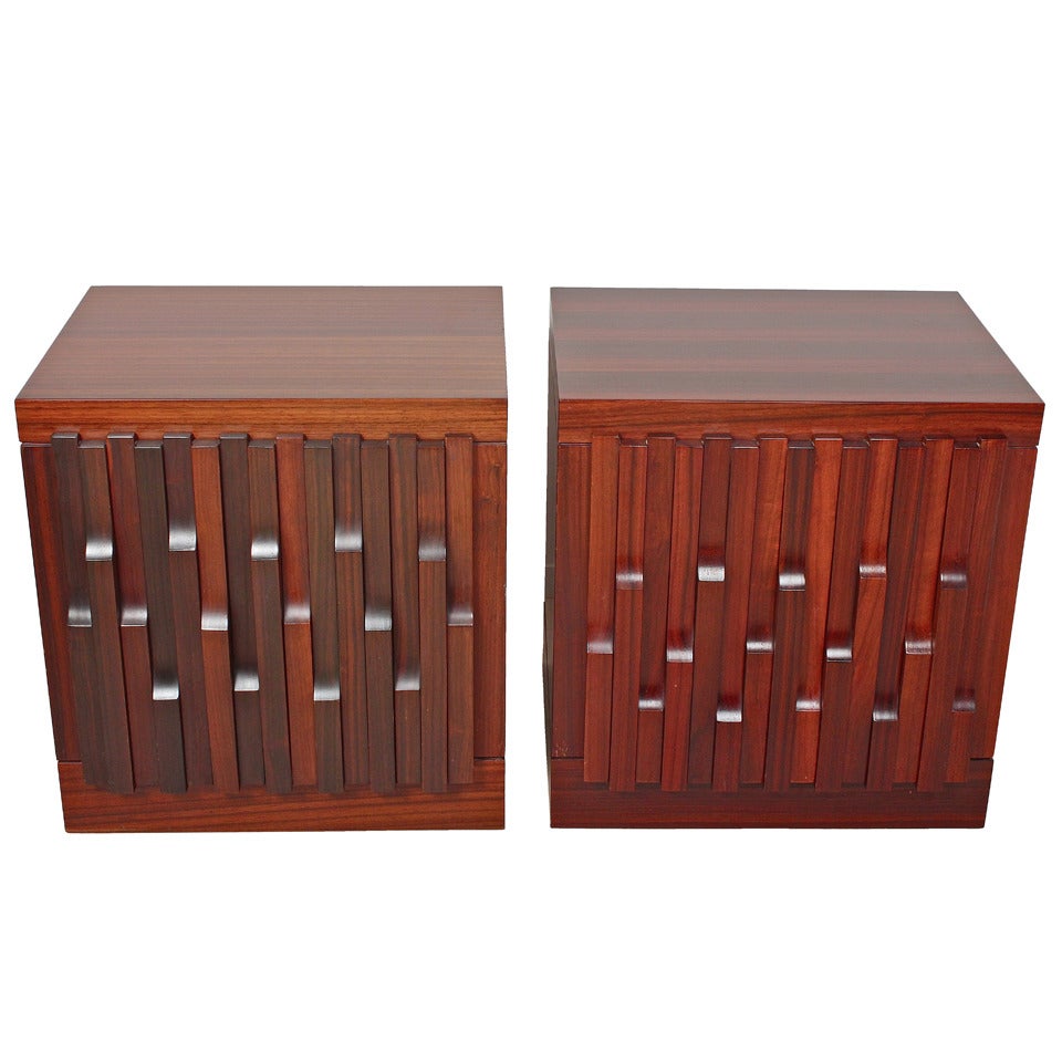 Pair of Side Cabinets by Luciano Frigerio