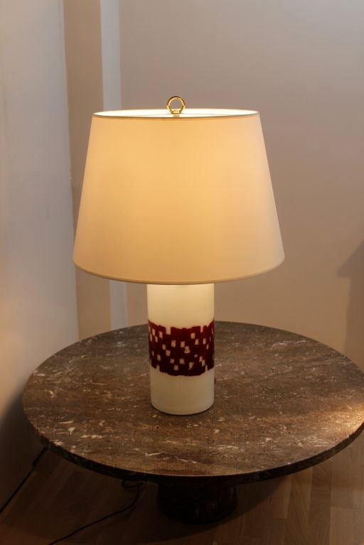 Italian Table Lamp by Venini for Tecno For Sale