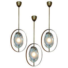 Trio of Ceiling Lights by Max Ingrand