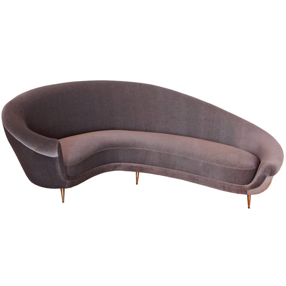 Curved Sofa Attributed to Federico Munari