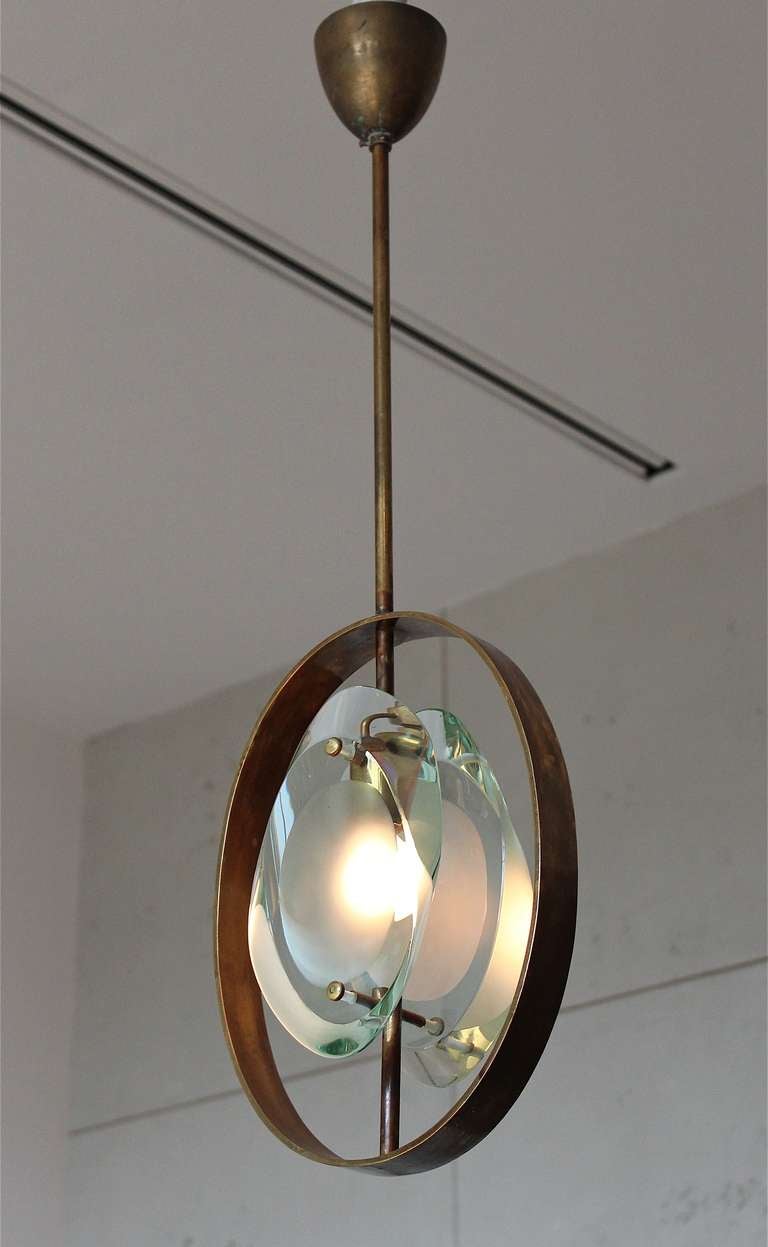 Italian Trio of Ceiling Lights by Max Ingrand