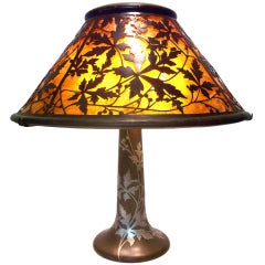 Heintz Art Metal Large Woodbine Lamp