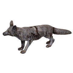 Antique English Lead Fox