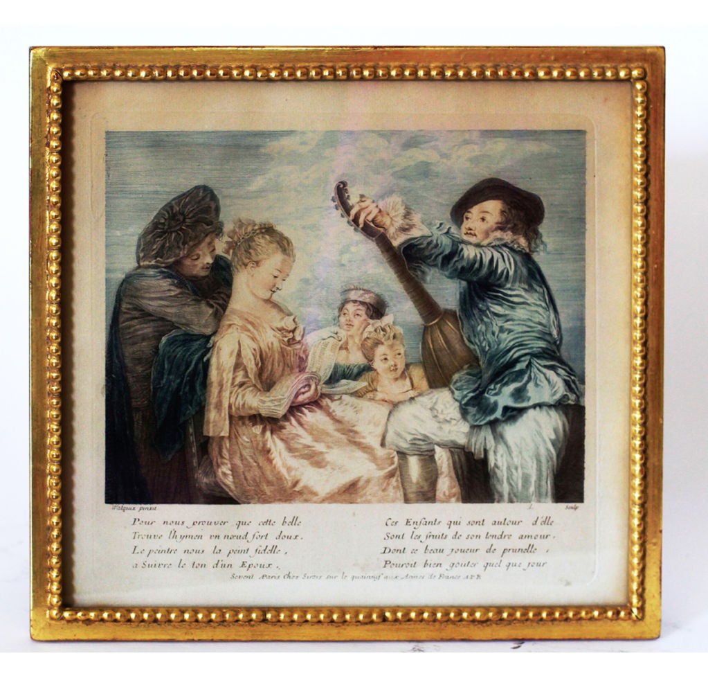 Watteau Lovers Being Serenaded