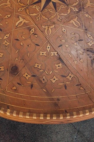 Vintage Moroccan Inlaid Coffee Table 2