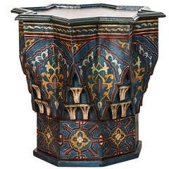 Moroccan Star Shape Blue Side Table