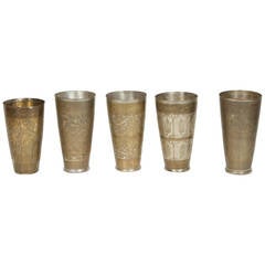 Middle Eastern Engraved Beakers