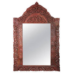 Antique 9' 8" Giant Anglo-Indian Mirror